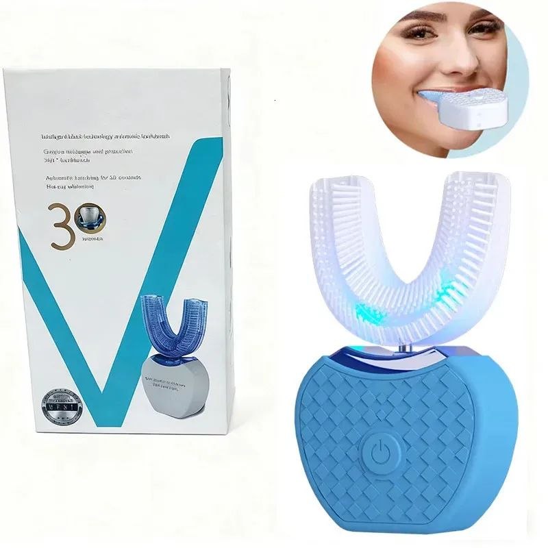 فرشاة الأسنان الذكية 360° على شكل U | تجربة تنظيف عصرية 🦷